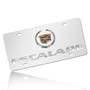 Cadillac Logo Escalade Chrome Stainless Steel License Plate