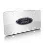 Ford 3D Logo Chrome Stainless Steel License Plate