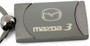 Mazda3 Two Tone Gun-Metal Rectangular Key Chain Key Fob