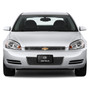 Chevy Impala Chrome Logo + Name On Black License Plate