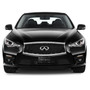 Infiniti Name Black Stainless Steel License Plate, Official Licensed