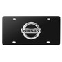 Nissan Logo Black Steel License Plate