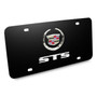 Cadillac STS Black Stainless Steel License Plate