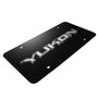 GMC Yukon 3D Nameplate Logo Black Stainless Steel License Plate by iPick Image, Made in USA