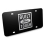 Ford Built Ford Tough 3D Logo Black Stainless Steel License Plate