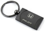 Honda Pilot Two Tone Gun-Metal Rectangular Key Chain Key Fob