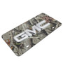 GMC 3D Chrome Logo Camouflage Steel License Plate