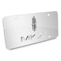 Lincoln MKS Double 3d Logo Chrome Stainless Steel License Plate by iPick Image, Made in USA