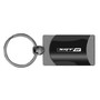 SRT8 Two Tone Gun-Metal Rectangular Key Chain Key Fob for Dodge Jeep Chrysler