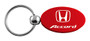 Honda Accord Red Aluminum Oval Key Chain