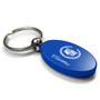 Cadillac Blue Aluminum Oval Key Chain