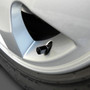 Dodge SRT Logo Black Tire Stem Valve Caps