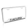 Acura Brushed Silver Stainless Steel License Plate Frame