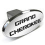 Jeep Grand Cherokee Engraved Oval Chrome Aluminum Tow Hitch Cover