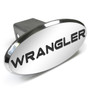 Jeep Wrangler Engraved Oval Chrome Aluminum Tow Hitch Cover