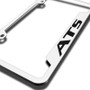 Cadillac ATS Brushed Stainless Steel Auto License Plate Frame