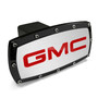 GMC in Red Black Trim Billet Aluminum Tow Hitch Cover