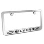Chevrolet Silverado Chrome Metal License Plate Frame