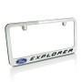 Ford Explorer Chrome Metal License Plate Frame