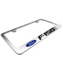 Ford F-150 2010 Chrome Brass License Plate Frame