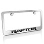 Ford Raptor Chrome Metal License Plate Frame