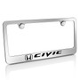 Honda Civic Chrome Metal License Plate Frame