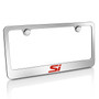 Honda Civic Red Si Chrome Metal License Plate Frame