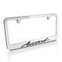 Honda Accord Script Style Chrome Metal License Plate Frame