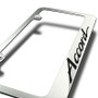 Honda Accord Script Style Chrome Metal License Plate Frame