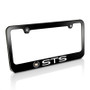 Cadillac STS Black Metal License Plate Frame