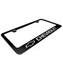 Chevrolet Logo Black Metal License Plate Frame