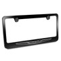 Chrysler Logo Black Metal License Plate Frame