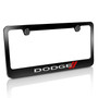 Dodge New Logo Black Metal License Plate Frame, Licensed Product