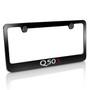 Infiniti Q50S Sport Black Metal License Plate Frame
