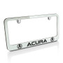 Acura Dual Logos Chrome Metal License Plate Frame