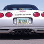 Corvette C5 2 Logos Chrome Metal Auto License Plate Frame