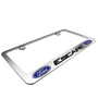 Ford Escape Dual Logos Chrome Metal License Plate Frame