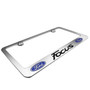 Ford Focus Dual Logos Chrome Metal License Plate Frame