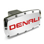 GMC Denali Red Engraved Billet Aluminum Chrome Tow Hitch Cover