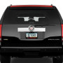 Cadillac Red Escalade Black Metal License Plate Frame