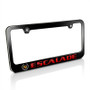 Cadillac Red Escalade Black Metal License Plate Frame