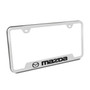 Mazda Brushed Steel Auto License Plate Frame