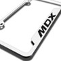 Acura MDX Brushed Silver Stainless Steel License Plate Frame