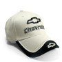 Chevrolet Beige and Black 3D Logo Baseball Cap