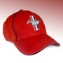 Ford Mustang Red Flex Fit Baseball Cap