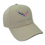Chevrolet Corvette C7 Logo Beige Baseball Hat Cap