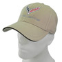 Chevrolet Corvette C7 Logo Beige Baseball Hat Cap