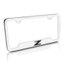 Nissan 370Z Z Logo Brushed Steel License Plate Frame