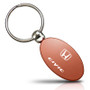 Honda Civic Orange Aluminum Oval Key Chain