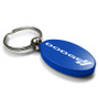 Dodge Logo Blue Aluminum Oval Key Chain